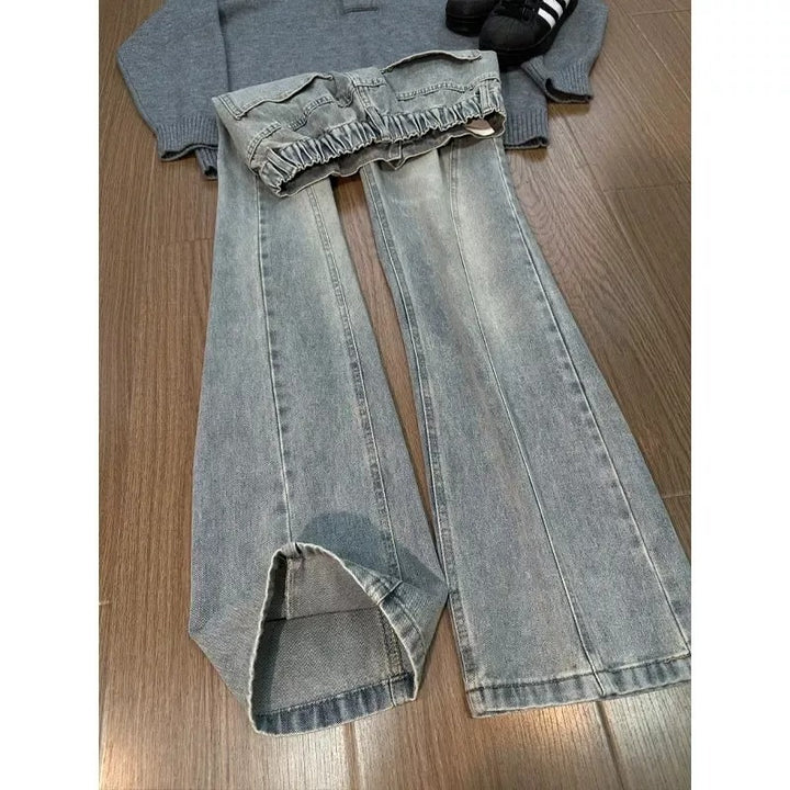 Men's Wide Cut Denim Pants Mune Fashion