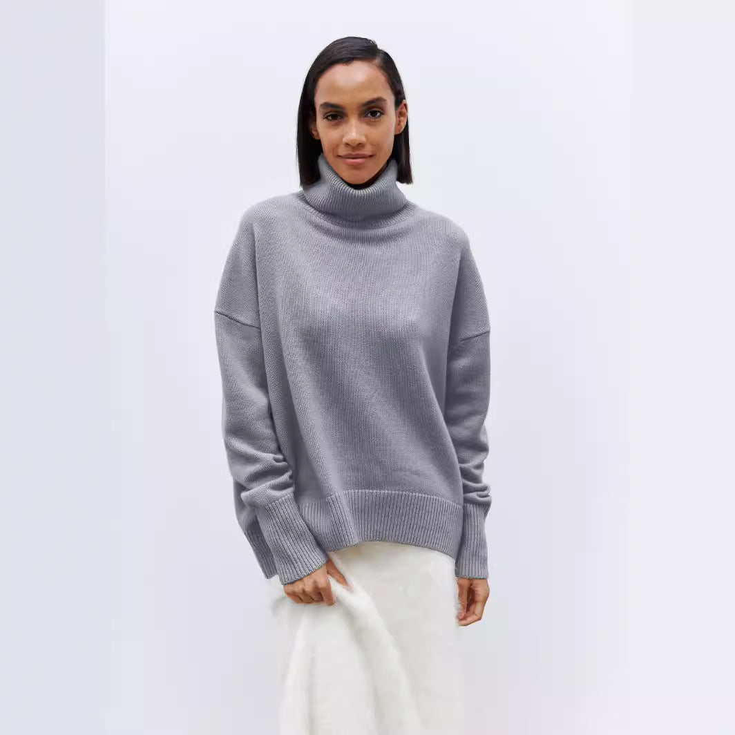 Ladies Turtleneck Sweater Mune Fashion
