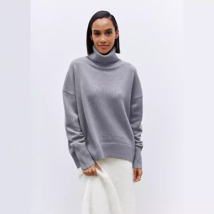 Ladies Turtleneck Sweater Mune Fashion