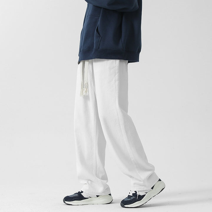Men's Comfortable and Casual Denim Trousers with Wide Leg Mune Fashion