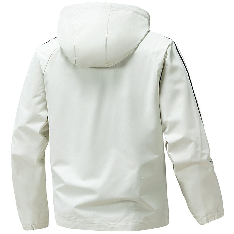 Men's Lightweight Functional Jacket with Adjustable Hood Mune Fashion