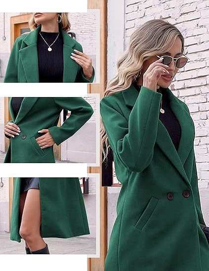 Women Elegant Wool Coat