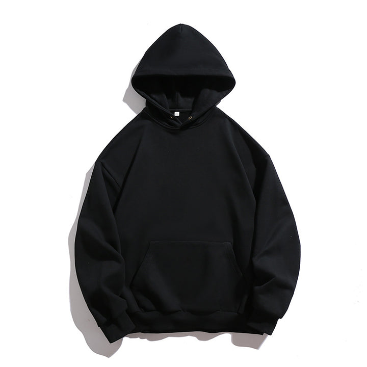 Unisex Relaxed-Fit Cotton Blend Hoodie with Pre-Washed Look and Kangaroo Pocket Mune Fashion