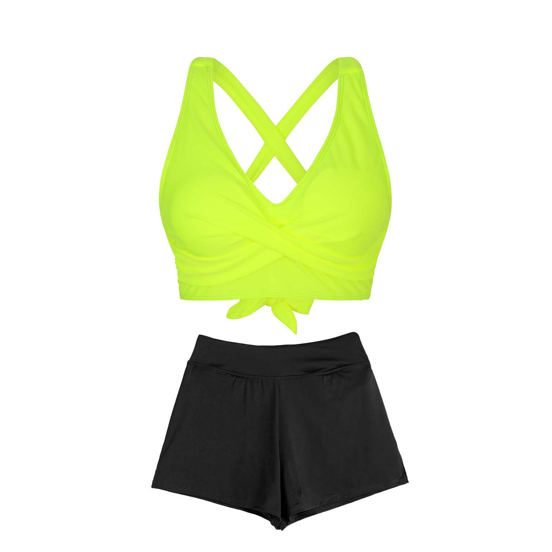 Women's Two-Piece Swimsuit with Floral Design Mune Fashion