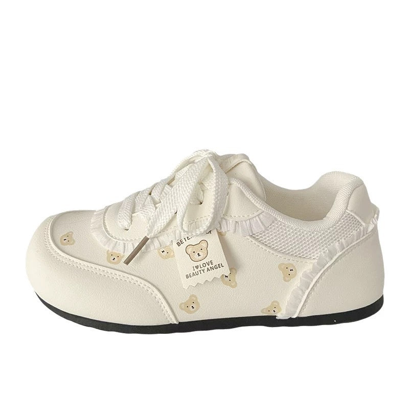 Ladies sneakers with charming bear motifs and comfortable cushioning Mune Fashion