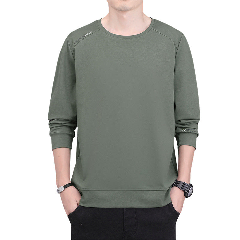 Men's performance sweatshirt with warming inner lining and minimalist round neckline Mune Fashion