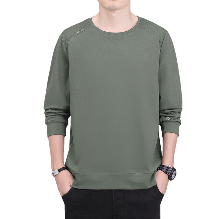 Men's performance sweatshirt with warming inner lining and minimalist round neckline Mune Fashion