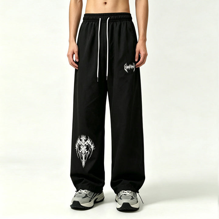 Men's sporty casual pants with graphic print Mune Fashion