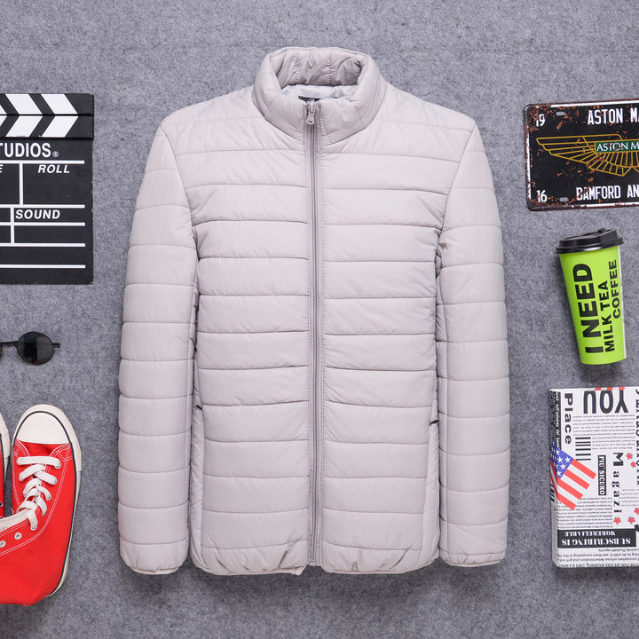 Men's nan ultra-light padded jacket with stand-up collar and full zip Mune Fashion