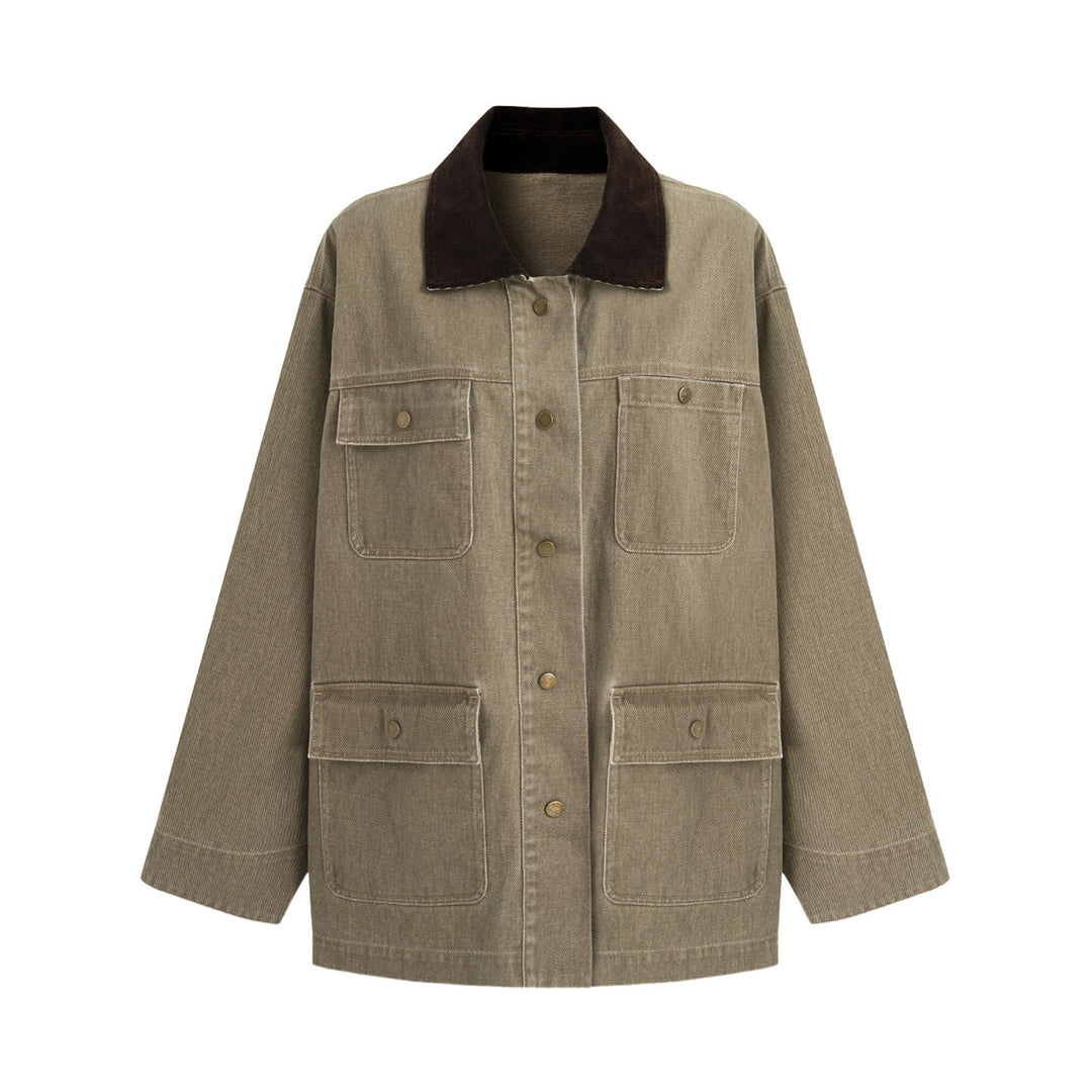 Women Casual Utility Jacket Mune Fashion