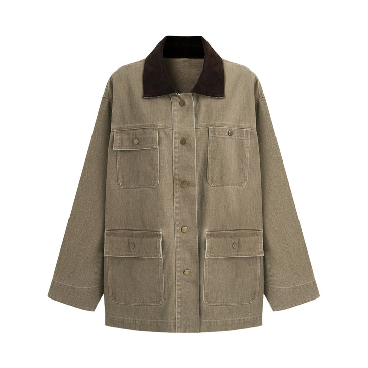 Women Casual Utility Jacket Mune Fashion
