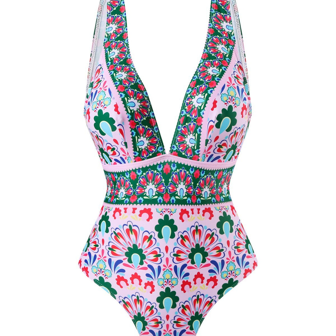 Women Elegant Swimsuit with Matching Wrap Skirt Mune Fashion