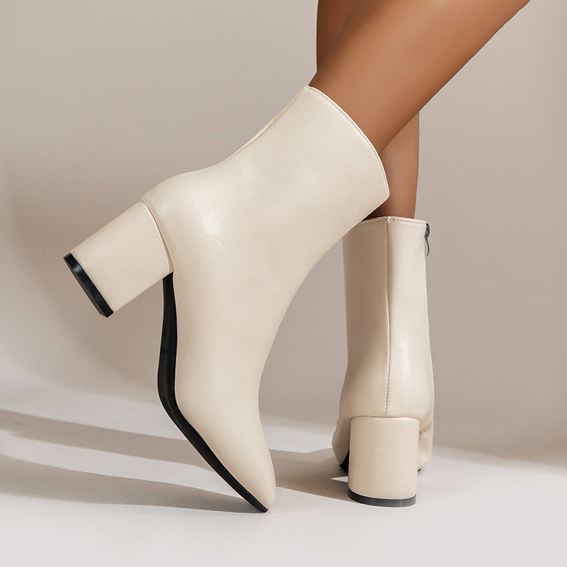 Women Elegant High Gloss Over Knee Boots Mune Fashion