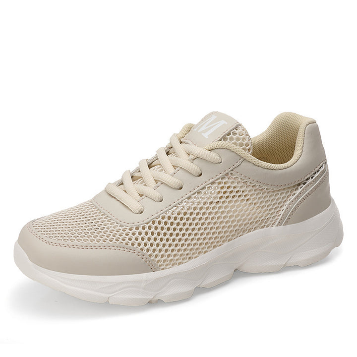 Women's nano lightweight mesh sneakers with ventilated upper material and shock-absorbing wave sole Mune Fashion