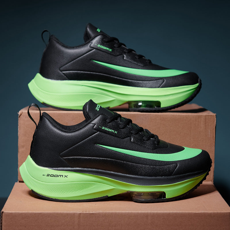 Men's Air-Cushioned Performance Sneaker with Visible Air Chamber and Thick Platform Sole Mune Fashion