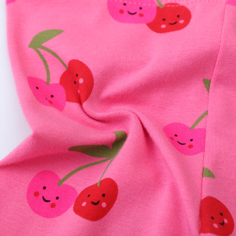 Girls leggings with cheerful cherry pattern Mune Fashion