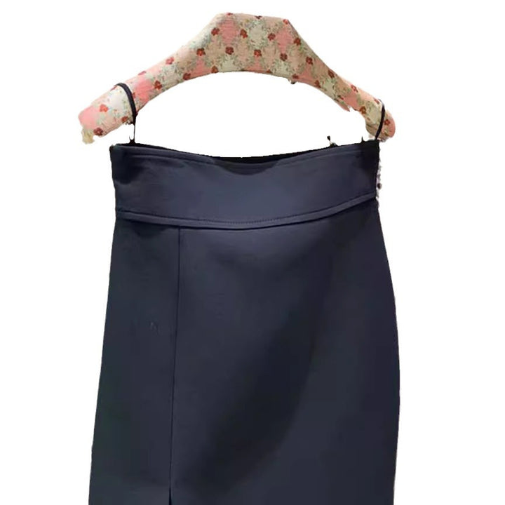 Women Elegant Pencil Skirt with Slit Mune Fashion