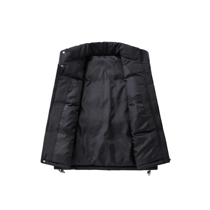 Men's Sleeveless Thermal Padded Vest with Windproof Outer Shell and Hollow Fiber Filling Mune Fashion