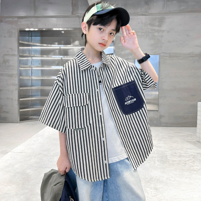 Boys Short Sleeve Shirt Mune Fashion
