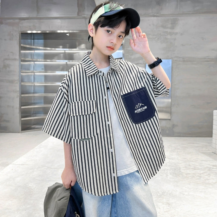Boys Short Sleeve Shirt Mune Fashion