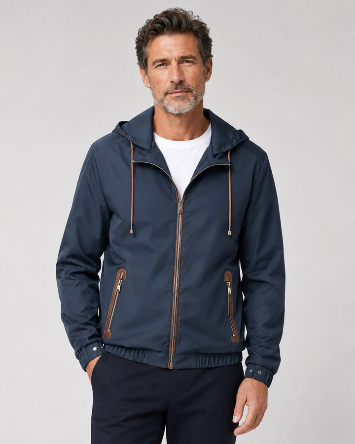 Men's Sporty Transitional Jacket with Hood Mune Fashion