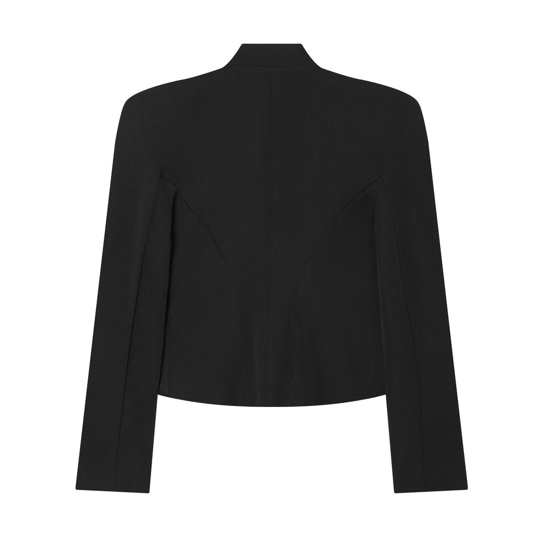 Ladies short jacket in marshal style with stand-up collar and decorative cordings Mune Fashion