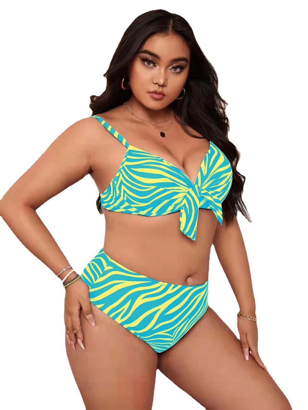 Ladies Bikini Set with playful knot design and high waistband Mune Fashion
