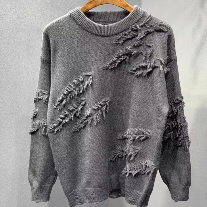 Ladies Fashionable Sweater with Fringe Mune Fashion