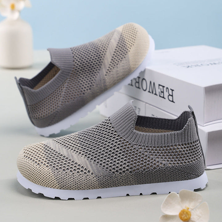 Women's Breathable Slip-On Sneakers with Elastic Mesh Structure Mune Fashion