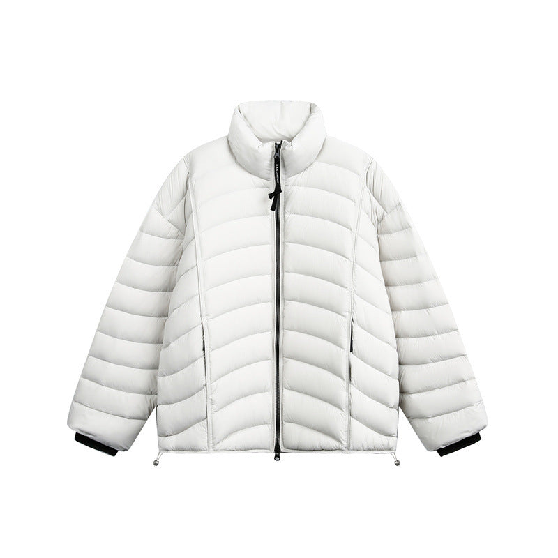 Women's short cut ultralight quilted jacket with stand-up collar Mune Fashion