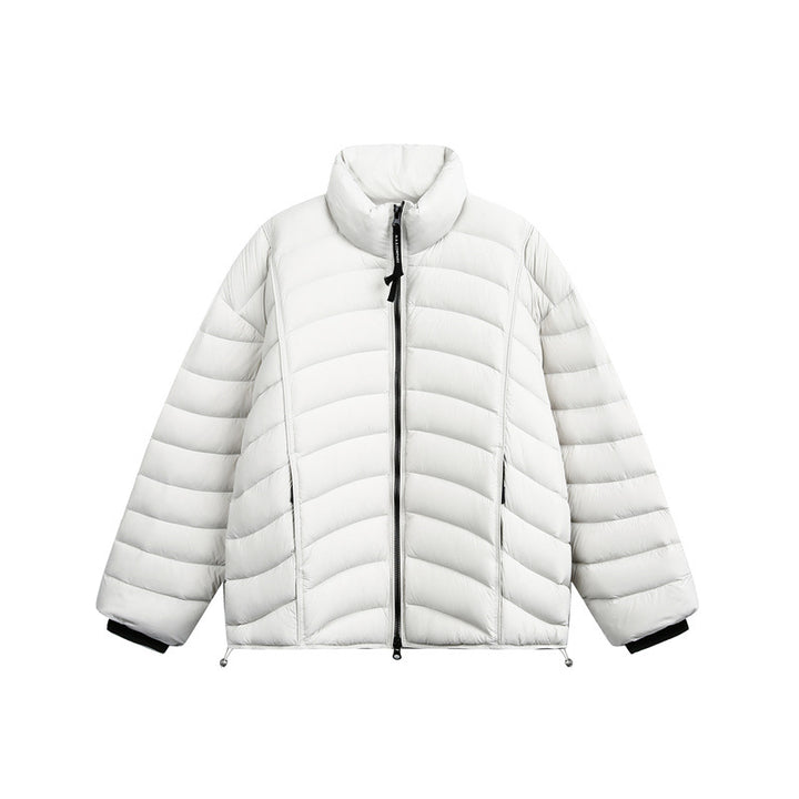 Women's short cut ultralight quilted jacket with stand-up collar Mune Fashion