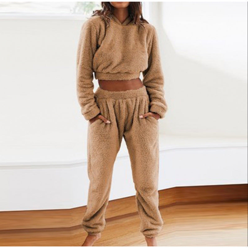 Women's Cozy Lounge Set Made Of Soft Fleece Mune