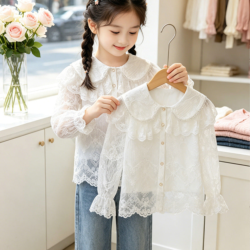 Ladies elegant lace blouse Mune Fashion