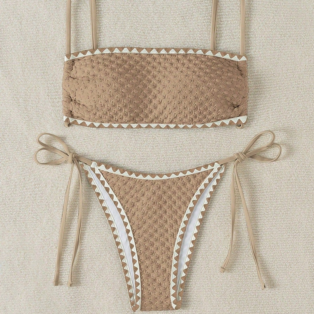Women's Ribbed Bandeau Bikini Top Mune Fashion
