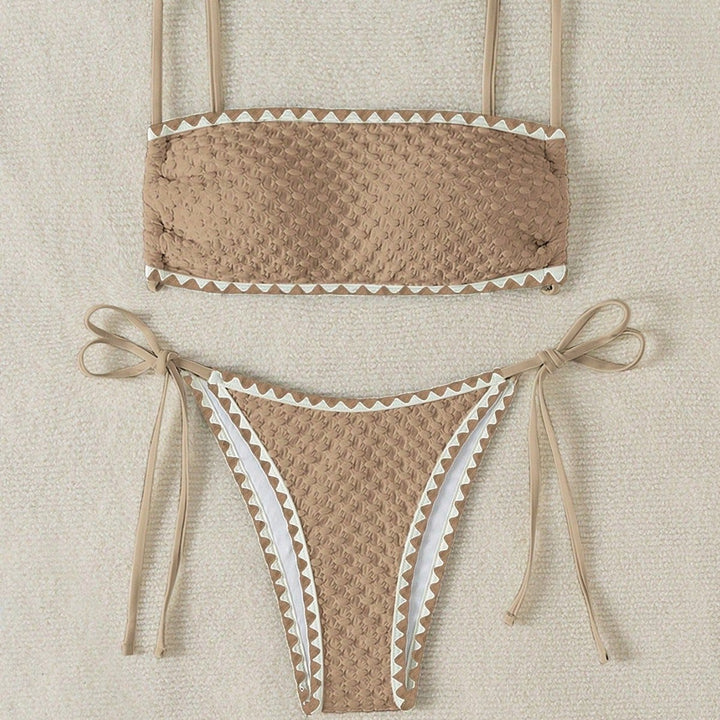 Women's Ribbed Bandeau Bikini Top Mune Fashion
