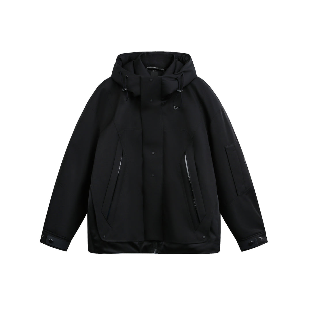 Unisex Technical Padded Winter Parka with High Hood and Multiple Zipper Pockets Mune Fashion