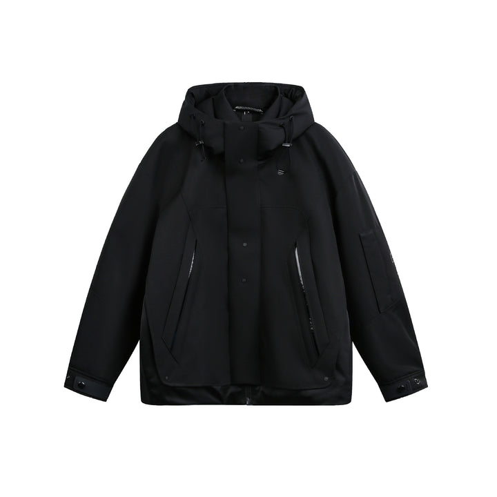 Unisex Technical Padded Winter Parka with High Hood and Multiple Zipper Pockets Mune Fashion