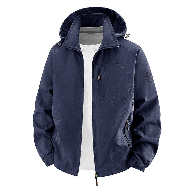 Men's Lightweight Outdoor Rain Jacket Mune Fashion