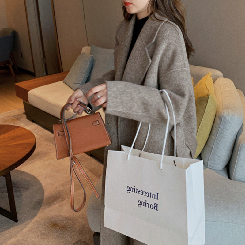 Ladies Elegant and Casual Oversized Wool Jacket Drune