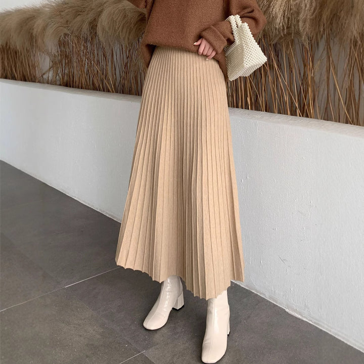 Ladies Elegant Pleated Skirt Mune Fashion