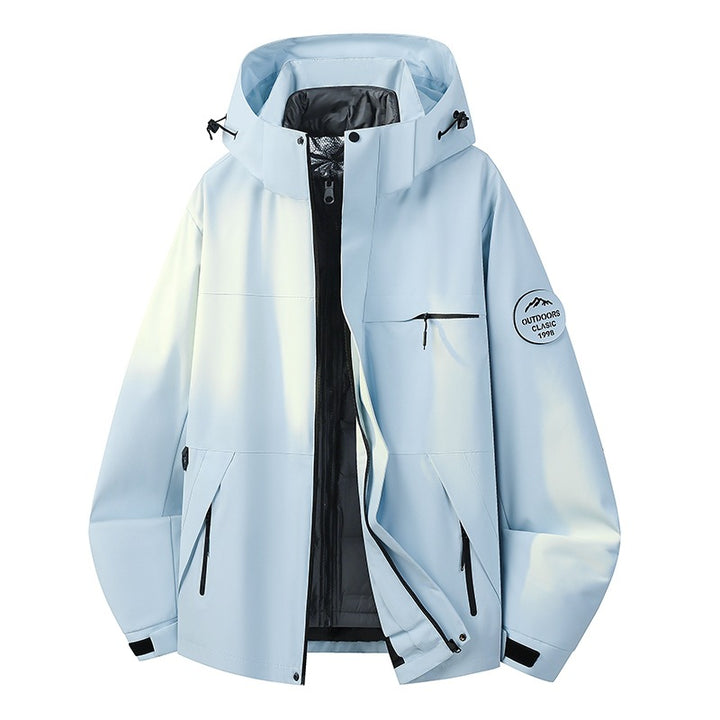 Men's waterproof three-layer hardshell jacket with adjustable hood, welded seams & multifunction pockets Mune Fashion