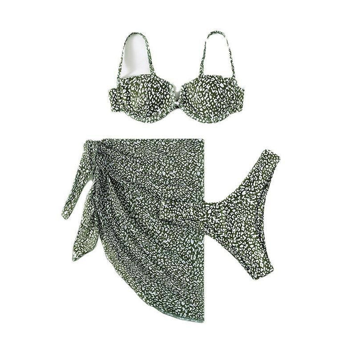 Women's Push-Up Bikini with Elegant Leopard Print Mune Fashion