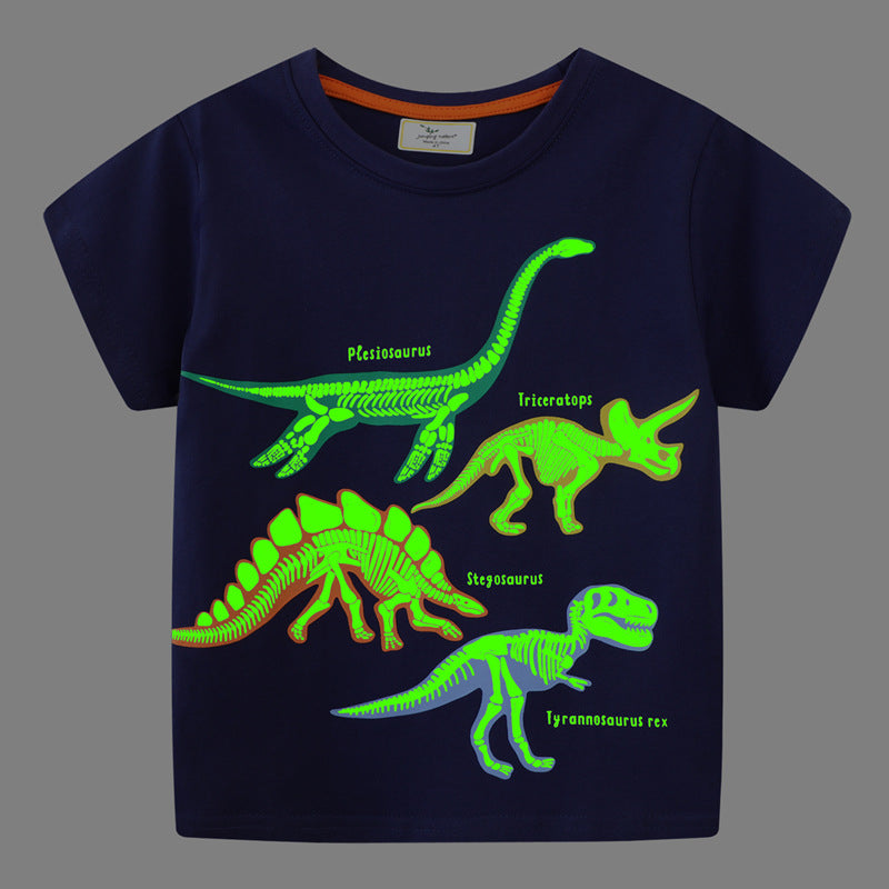 Boys T-shirt with dinosaur skeleton motif Mune Fashion