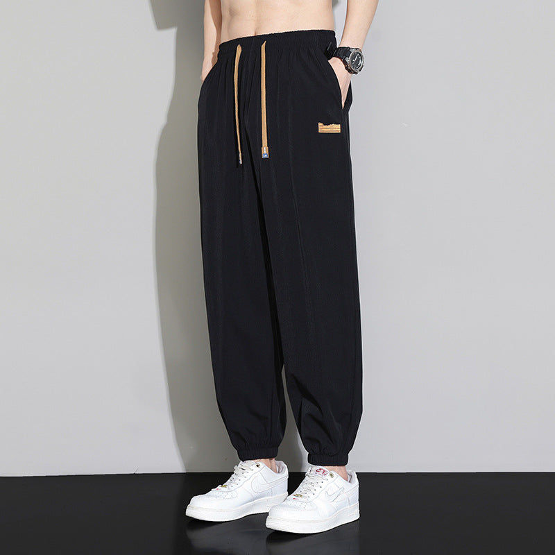 Men's sporty casual pants with innovative design
