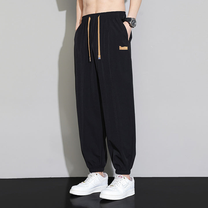 Men's sporty casual pants with innovative design