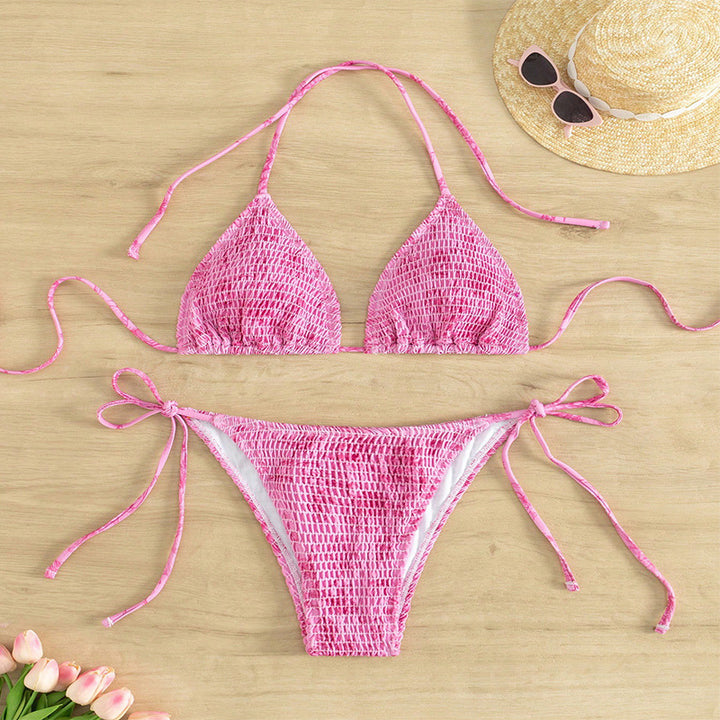 Women's Triangle Bikini Set with Adjustable Straps Mune Fashion