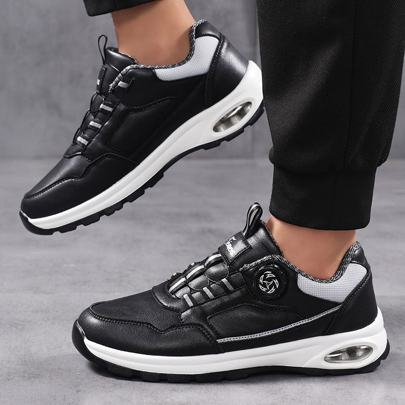 Men's sporty casual sneakers with air capsule heel cushioning, infinite click closure, and viscoelastic insole Mune Fashion