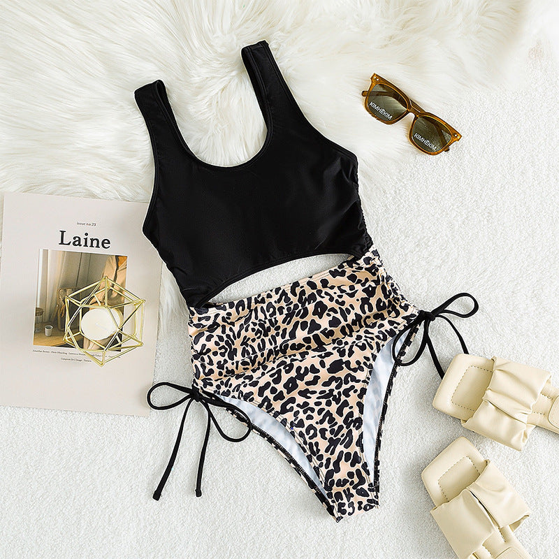 Women's One-Piece Swimsuit with Cut-Out Design and High Leg Cut Mune Fashion