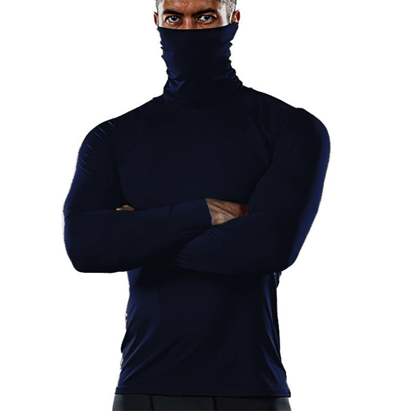 Men's Functional Shirt with High Collar and Innovative Moisture Management Mune
