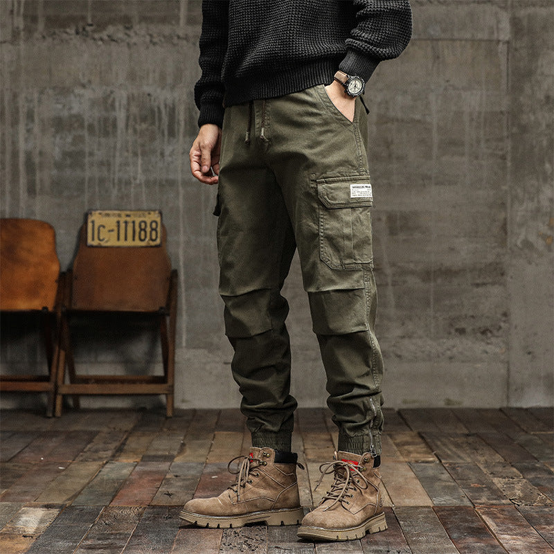 Herren Cargo-Jogginghose im urbanen Utility‑Stil mit elastischem Tunnelzugbund und verstärkten Kniepartien Mune Fashion